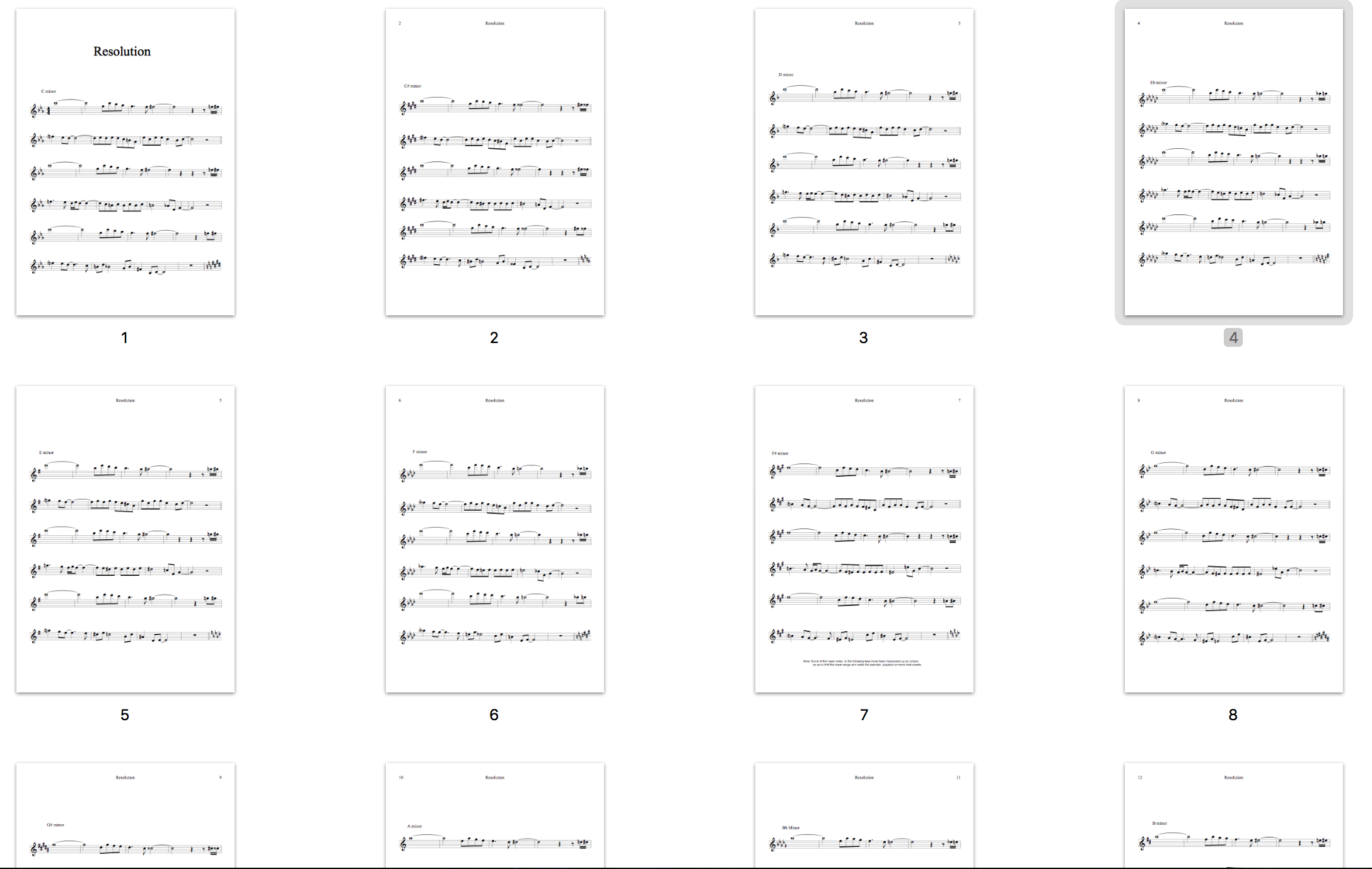 Coltrane "Meditation" exercise