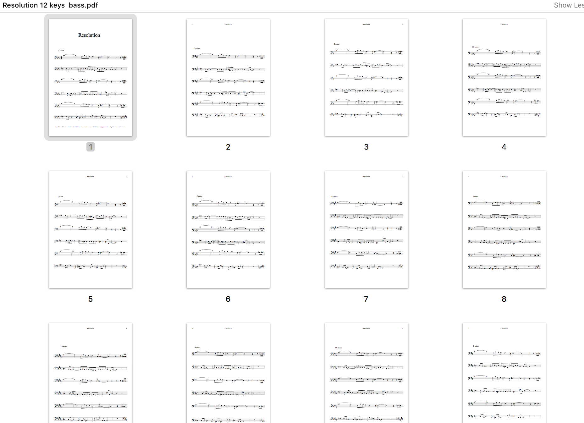 Coltrane "Meditation" exercise