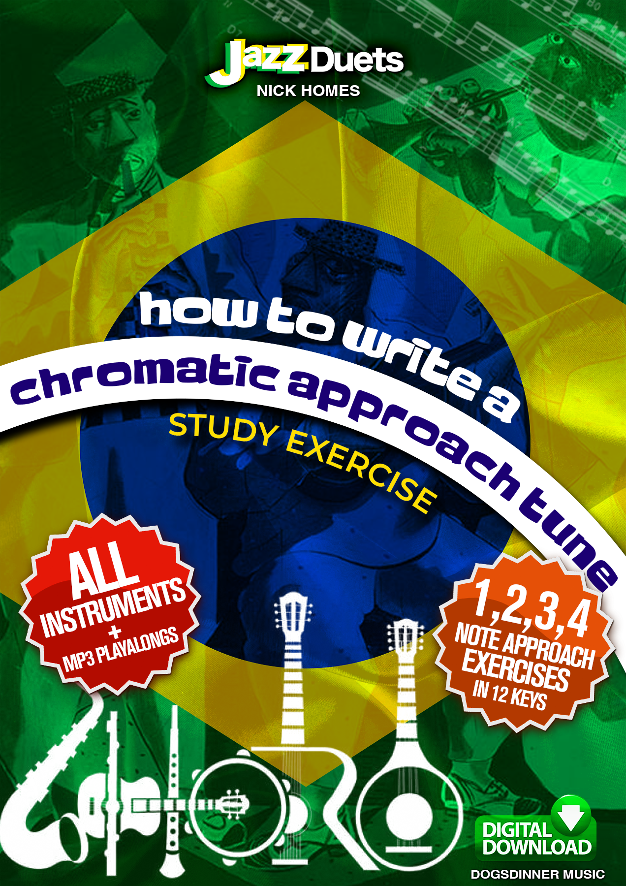 How to write a chromatic approach note tune